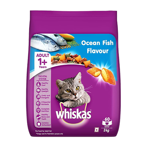 Whiskas Adult Cat Food Ocean Fish (3kg)